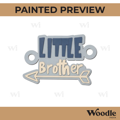 Little Brother Rakhi Pre Marked MDF Design 1