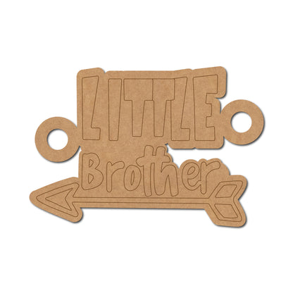 Little Brother Rakhi Pre Marked MDF Design 1