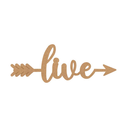 Live Arrow Pre Marked MDF Design 1