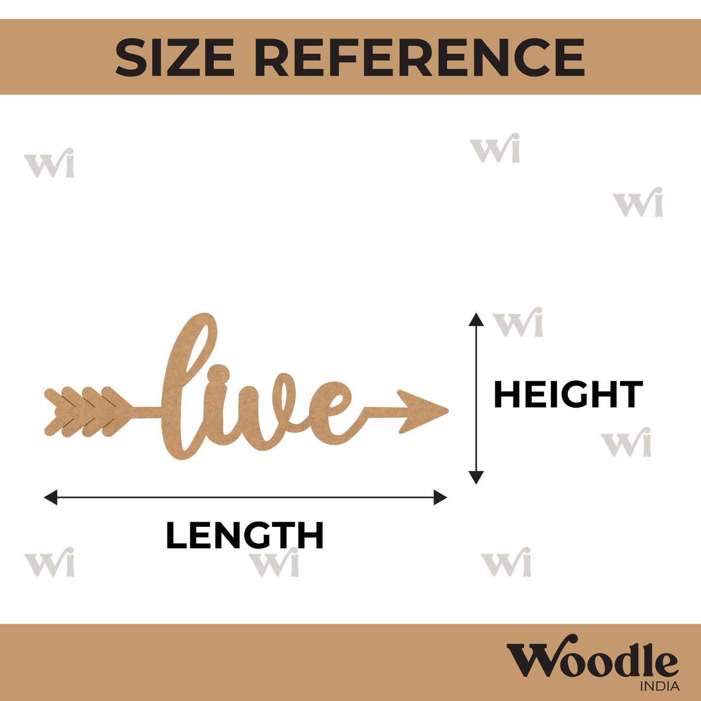 Live Arrow Pre Marked MDF Design 1