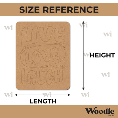 Live Love Laugh Pre Marked Base MDF Design 1