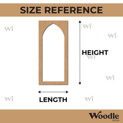Long Jharokha Window Cutout MDF Design 1