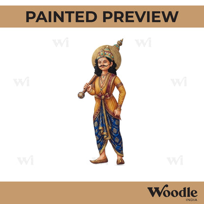 Lord Bheema Mahabharata Pre Marked MDF Design 1