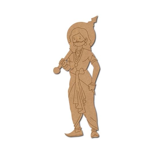 Lord Bheema Mahabharata Pre Marked MDF Design 1