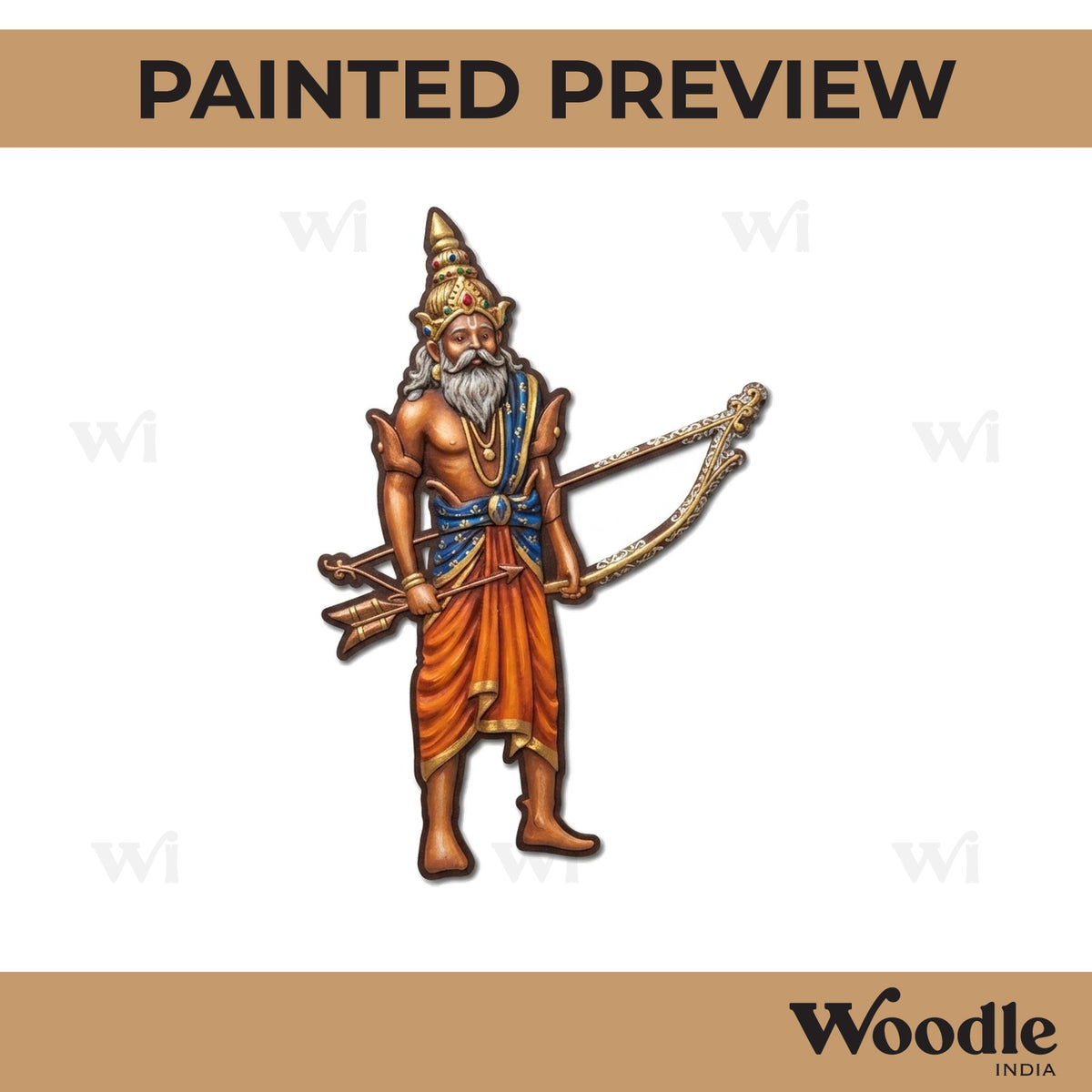 Lord Bhishma Mahabharata Pre Marked MDF Design 1