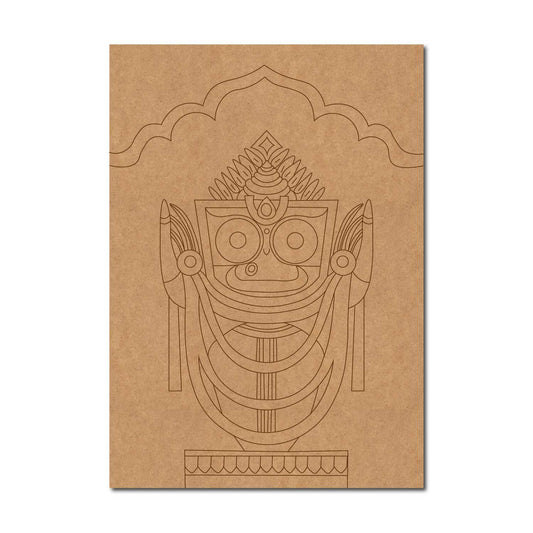 Lord Jagannath Balabhadra Pre Marked Base MDF Design 1