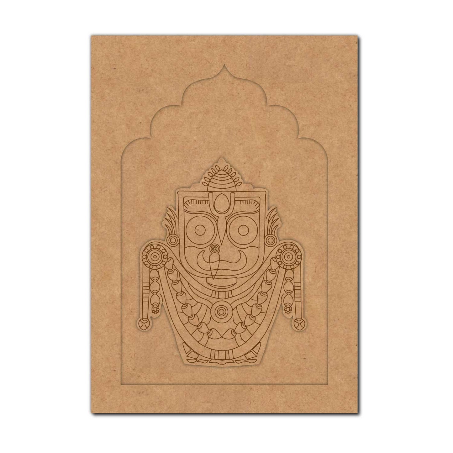 Lord Jagannath Ji Jharokha Pre Marked MDF Design 1