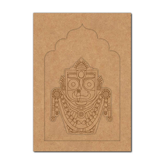 Lord Jagannath Ji Jharokha Pre Marked MDF Design 1