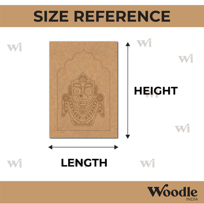 Lord Jagannath Ji Jharokha Pre Marked MDF Design 1