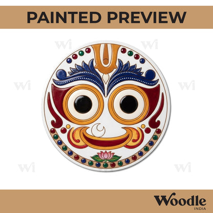Lord Jagannath Ji Pre Marked Round MDF Design 1