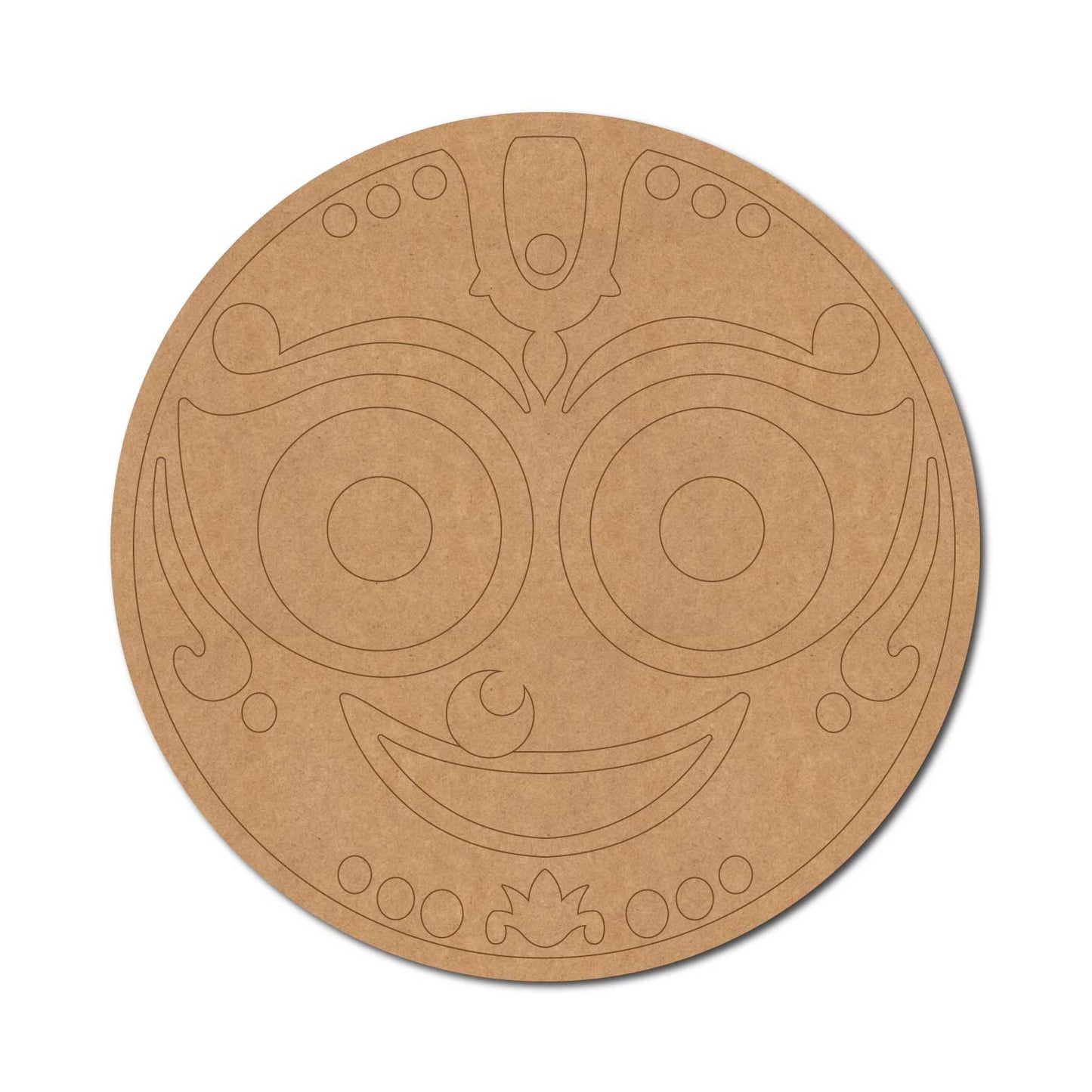 Lord Jagannath Ji Pre Marked Round MDF Design 1