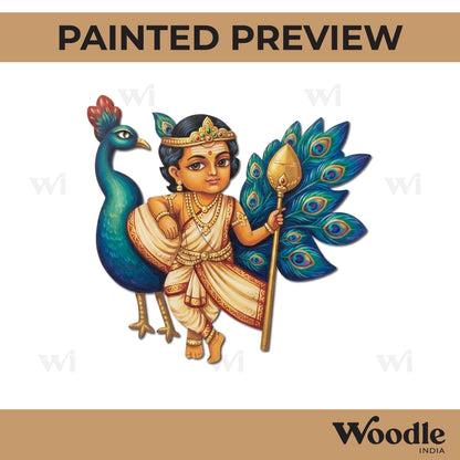 Lord Murugan Pre Marked MDF Design 1