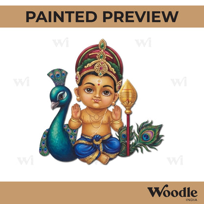 Lord Murugan Pre Marked MDF Design 3