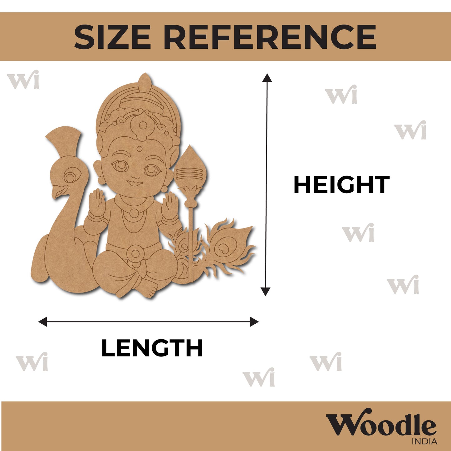 Lord Murugan Pre Marked MDF Design 3