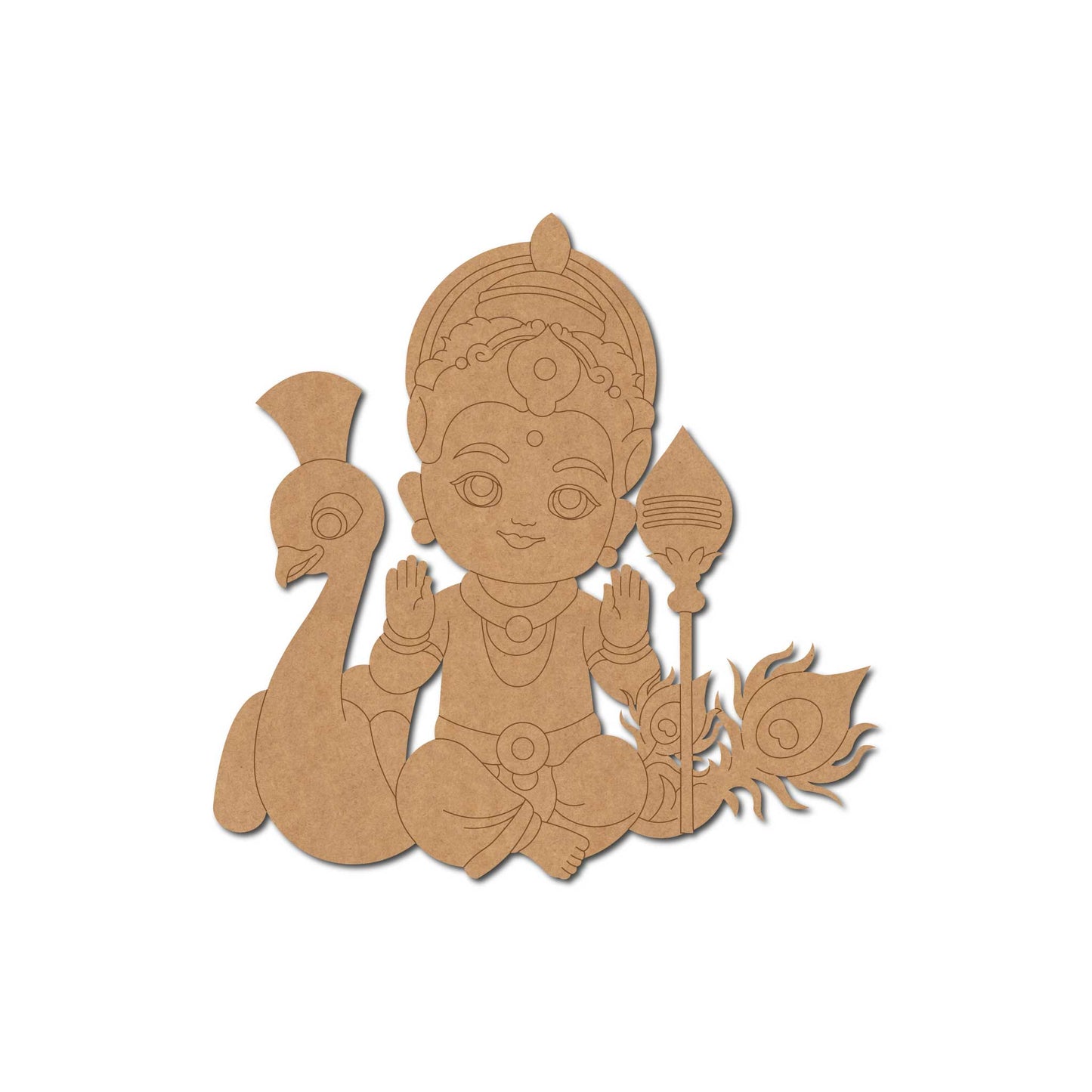 Lord Murugan Pre Marked MDF Design 3