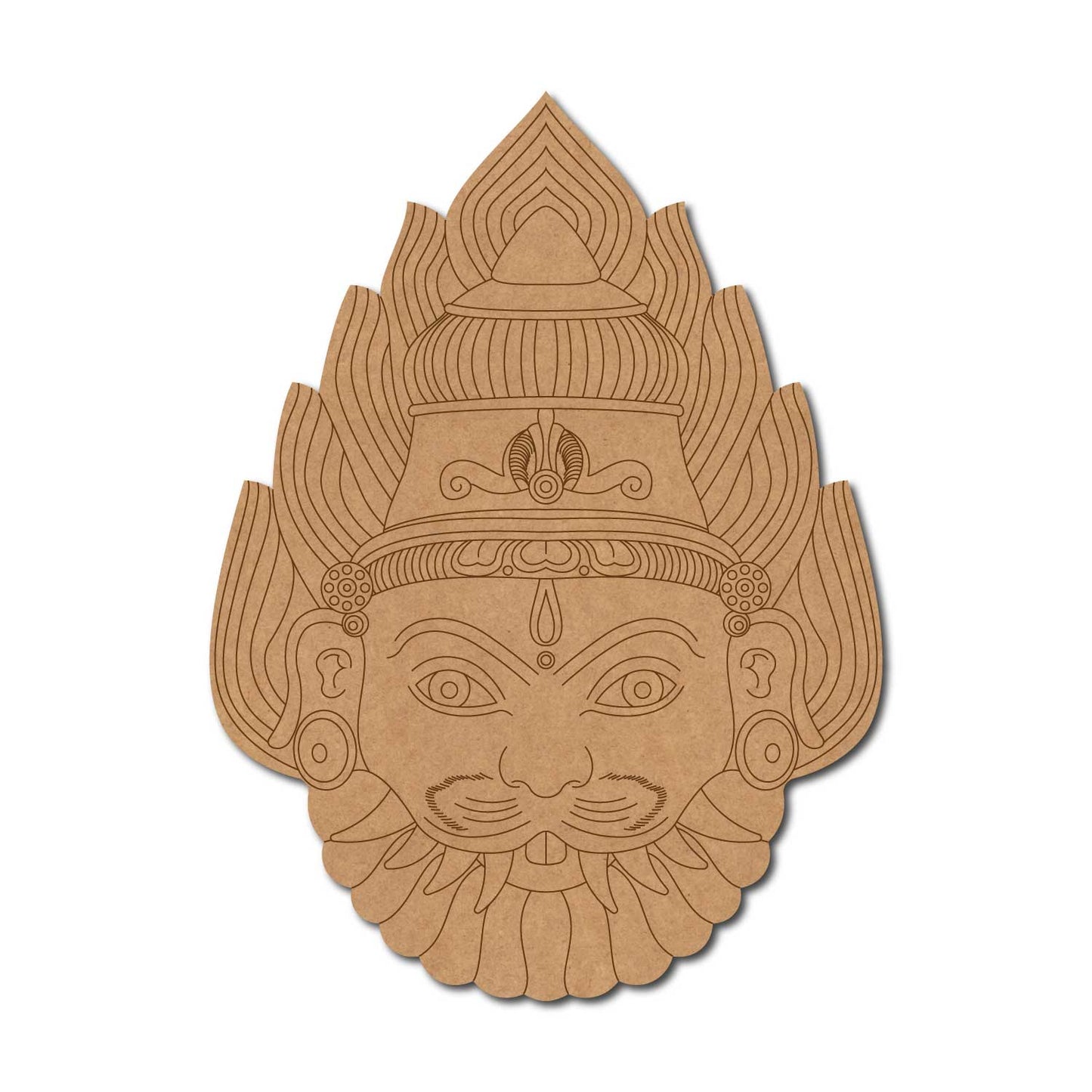 Lord Narasimha Pre Marked MDF Design 1