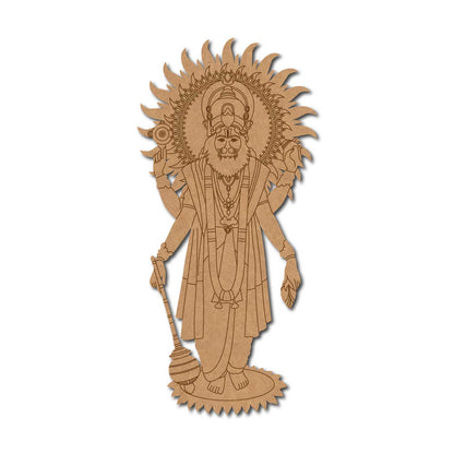 Lord Narasimha Pre Marked MDF Design 2