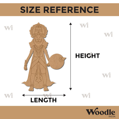 Lord Ugra Narasimha Pre Marked MDF Design 1