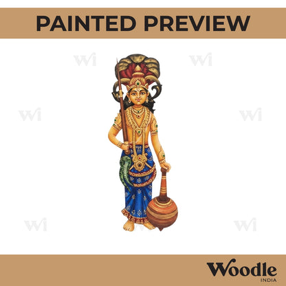 Lord Virabhadra Pre Marked MDF Design 1