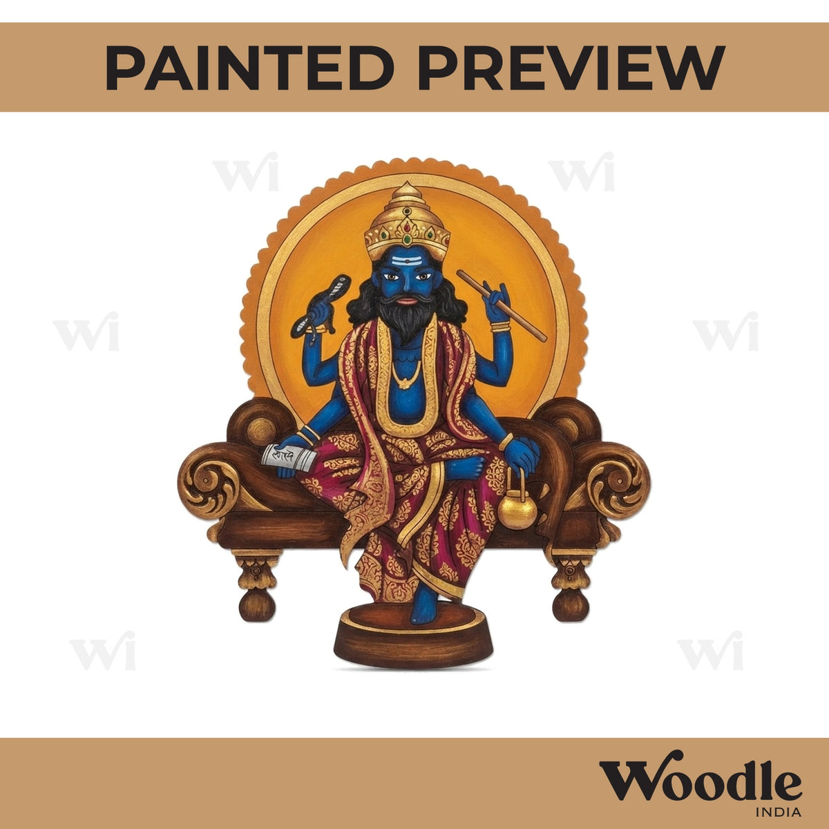 Lord Vishwakarma Pre Marked MDF Design 1