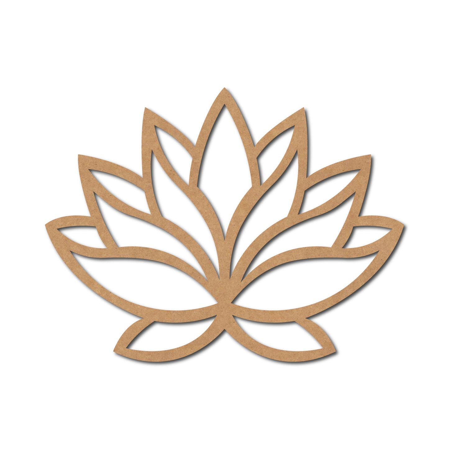 Lotus Cutout MDF Design 3