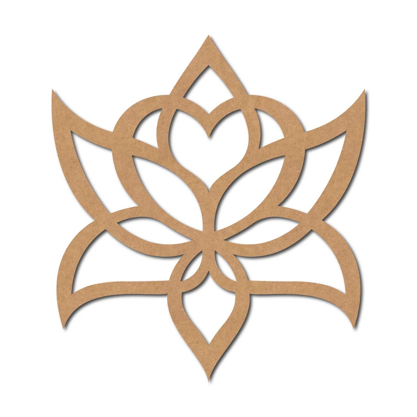 Lotus Cutout MDF Design 4