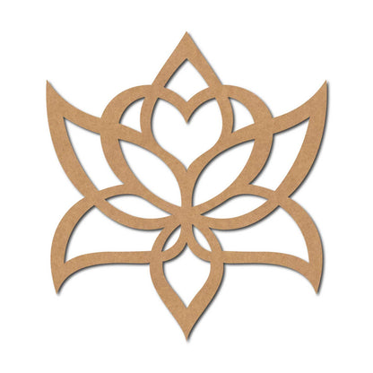 Lotus Cutout MDF Design 4