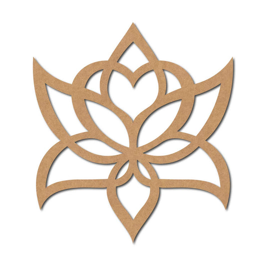 Lotus Cutout MDF Design 4