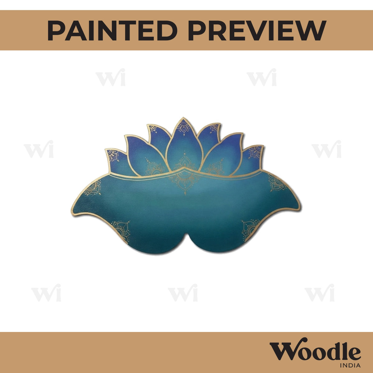 Lotus Cutout MDF Design 6