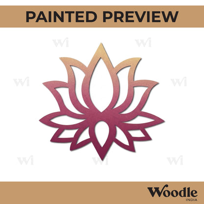 Lotus Cutout MDF Design 8
