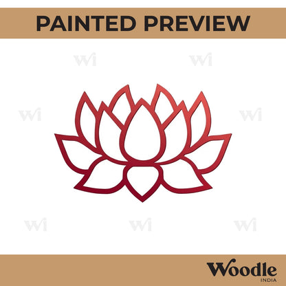 Lotus Cutout MDF Design 9