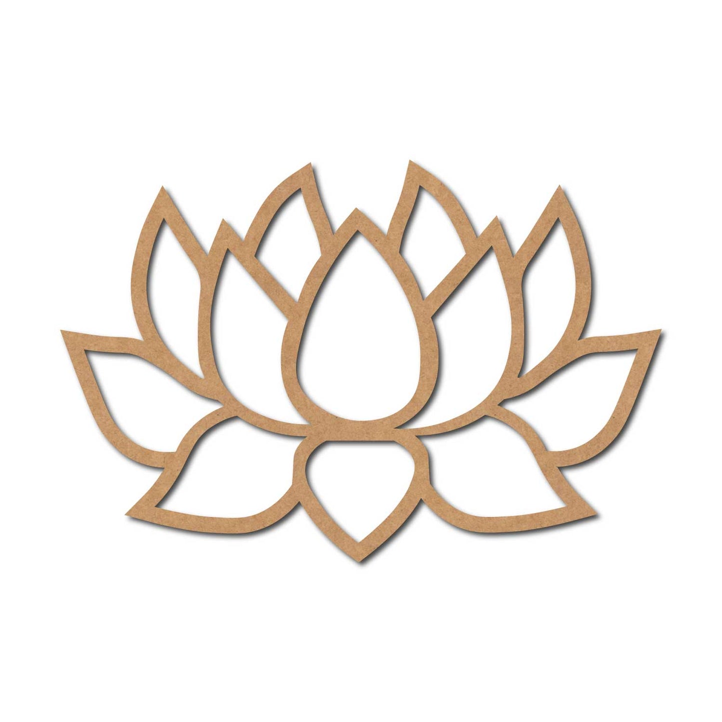 Lotus Cutout MDF Design 9