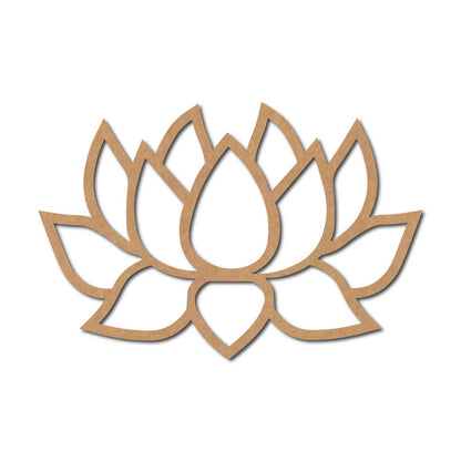 Lotus Cutout MDF Design 9