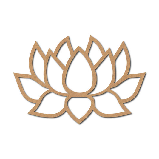 Lotus Cutout MDF Design 9