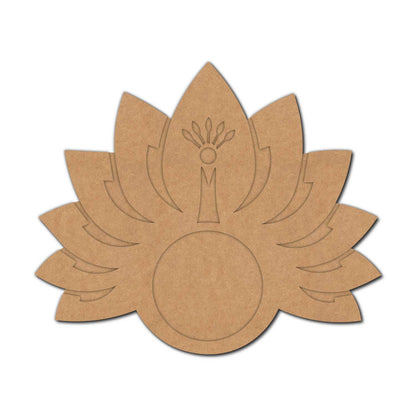 Lotus Diya Tealight Holder MDF Design 10
