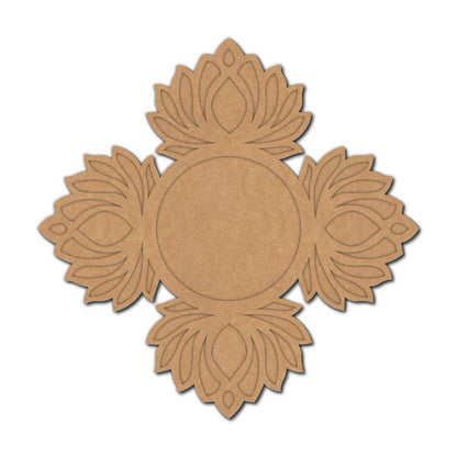 Lotus Diya Tealight Holder MDF Design 13