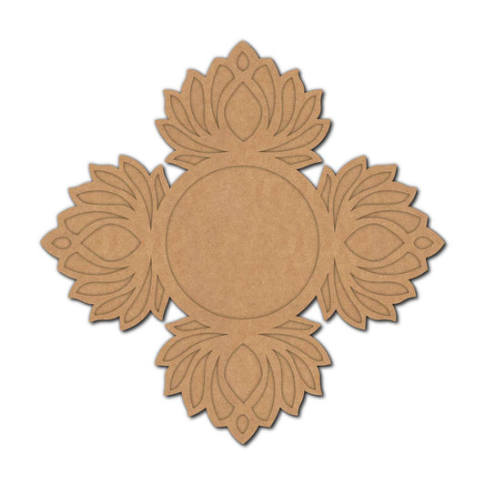 Lotus Diya Tealight Holder MDF Design 13