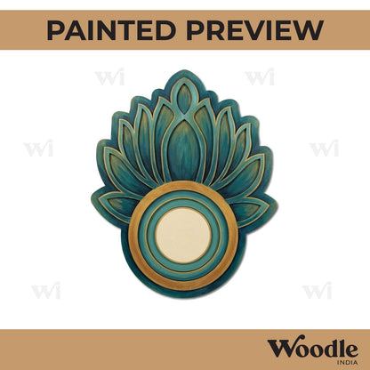 Lotus Diya Tealight Holder MDF Design 17
