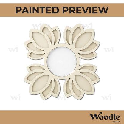 Lotus Diya Tealight Holder MDF Design 18
