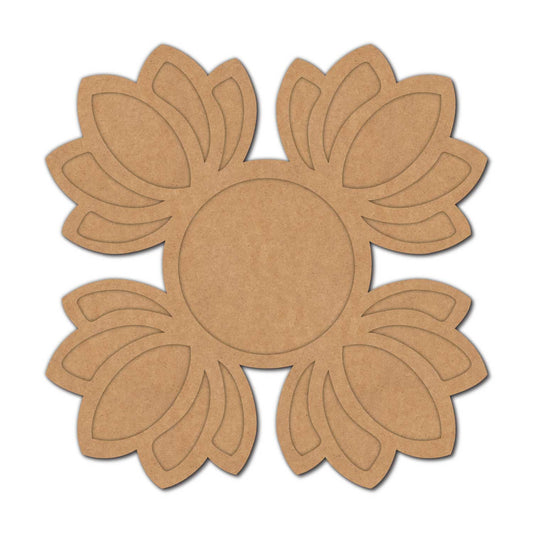 Lotus Diya Tealight Holder MDF Design 18