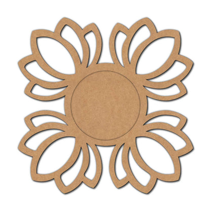 Lotus Diya Tealight Holder MDF Design 19