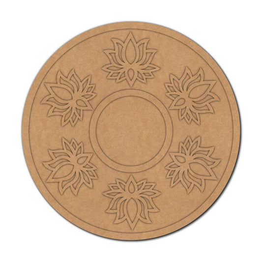 Lotus Diya Tealight Holder MDF Design 20