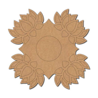 Lotus Diya Tealight Holder MDF Design 21