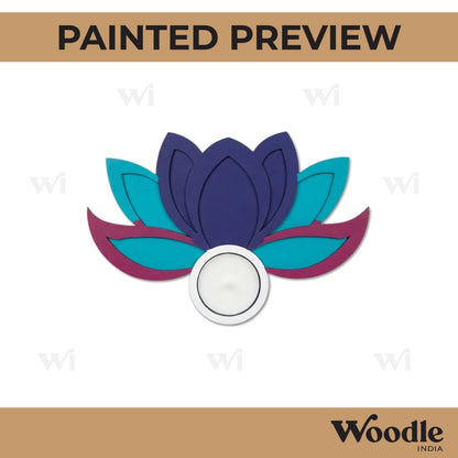 Lotus Diya Tealight Holder MDF Design 22