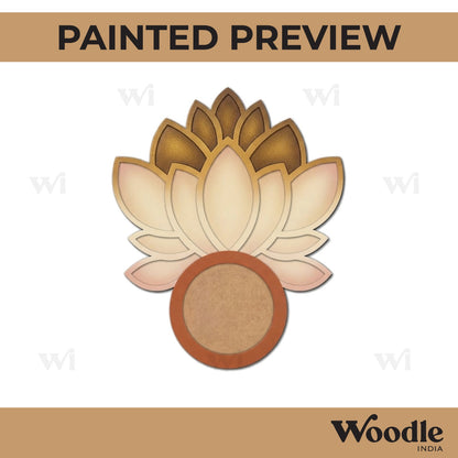 Lotus Diya Tealight Holder MDF Design 23