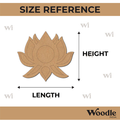 Lotus Diya Tealight Holder MDF Design 4