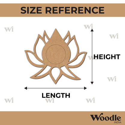 Lotus Diya Tealight Holder MDF Design 6