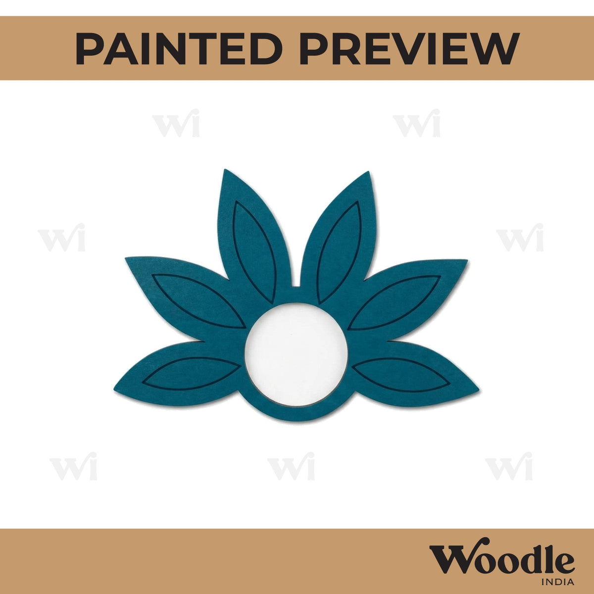 Lotus Diya Tealight Holder MDF Design 8
