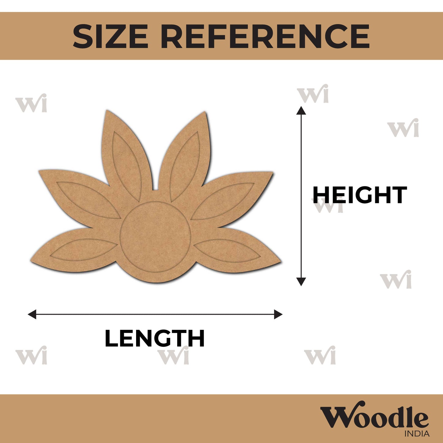 Lotus Diya Tealight Holder MDF Design 8