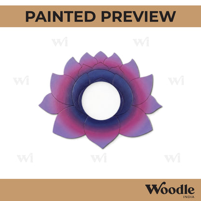 Lotus Diya Tealight Holder Pre Marked MDF Design 10